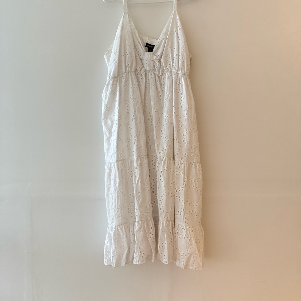 Ashley Stewart White Eyelet Dress
